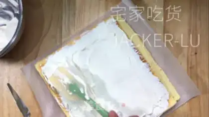 Make Home-skin cake roll step 18