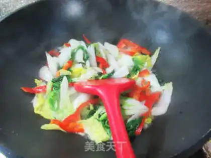 Make Paprika and yellow cabbage step 2