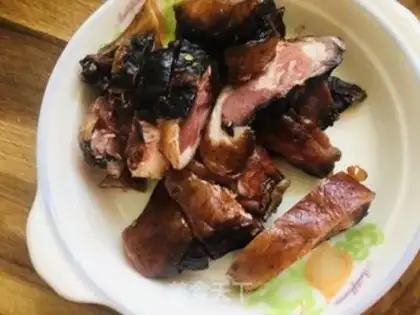 Make Garlic sauce and duck step 0