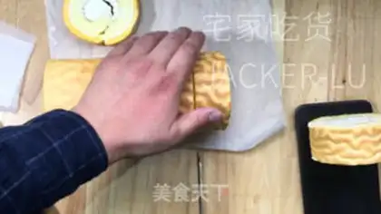 Make Home-skin cake roll step 21