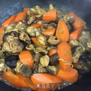Make Flaming chicken legs with mushroom carrots step 8