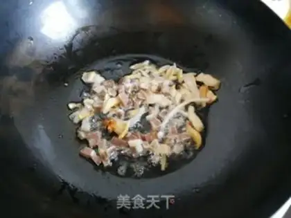 Make Salted radish rice step 3