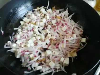 Make Salted radish rice step 4