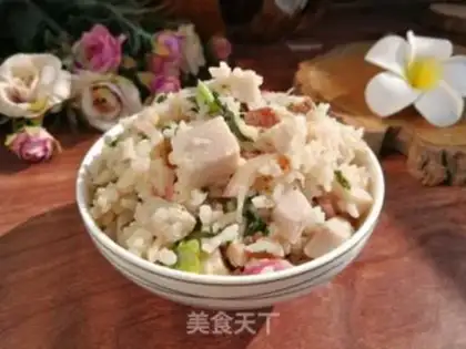 Make Salted radish rice step 7
