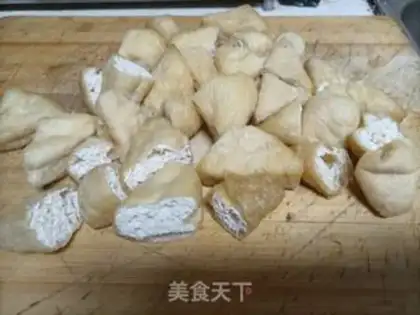 Make Tofu cabbage step 1