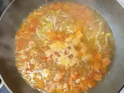 Make Eggs and pasta step 13