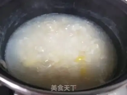 Make Chicken rice congee step 3