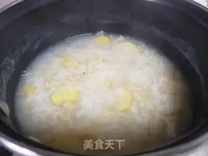 Make Chicken rice congee step 4