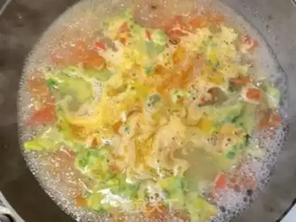 Make Eggs and pasta step 18