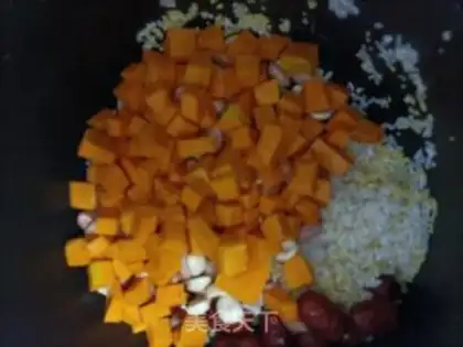 Make Pumpkin porridge step 2