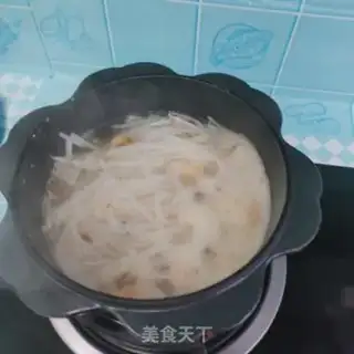 Make Porridge with radish shrimp step 7