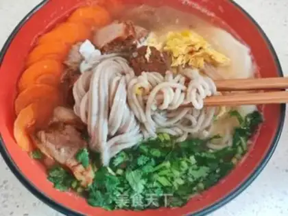Make Beef egg oatmeal noodles step 3
