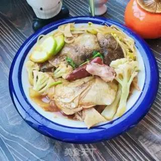 Make Vegetable fish head step 16