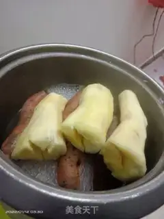 Make Steam cassava melon step 1