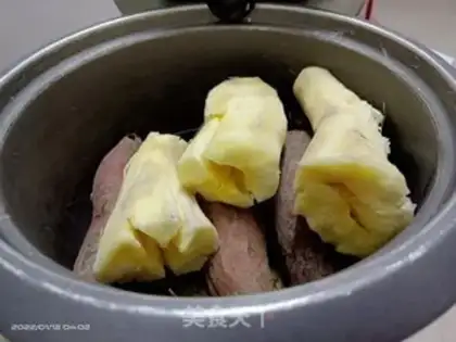 Make Steam cassava melon step 2