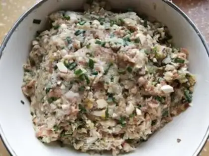 Make Pork mushroom dumplings step 7