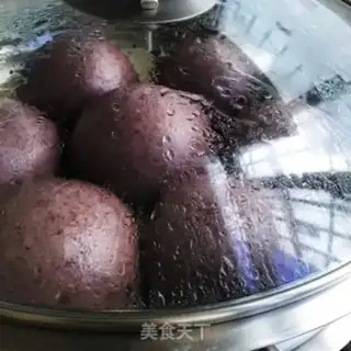 Make Black rice buns step 8