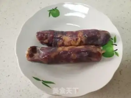 Make Yellow cabbage fried sausage step 2