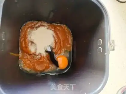 Make Pumpkin mud bread step 1