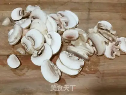 Make Mushrooms and greens step 1