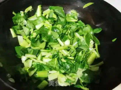 Make Mushrooms and greens step 3