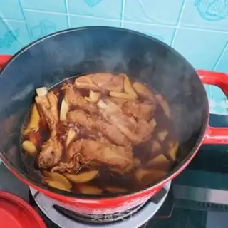 Make The apricots burn the ribs step 14