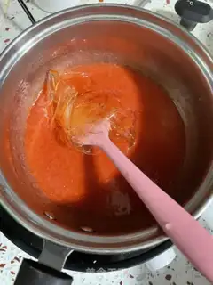 Make Triple strawberry mousse cake step 13