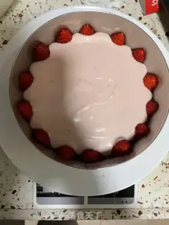 Make Triple strawberry mousse cake step 19