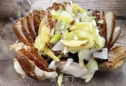 Make A loaf with plum and meat step 20