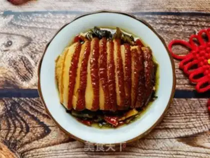 Make A loaf with plum and meat step 26