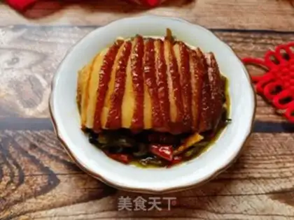 Make A loaf with plum and meat step 27