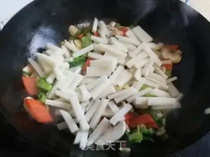 Make Fungus mustard fried pastries step 5