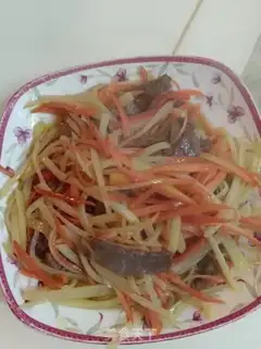 Make Beef and yellow silk step 5