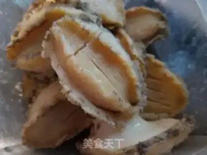 Make The sea cucumber abalone is burning dead bamboo step 4