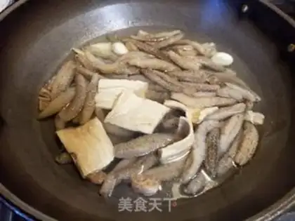 Make The sea cucumber abalone is burning dead bamboo step 9