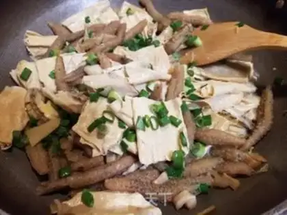 Make The sea cucumber abalone is burning dead bamboo step 13