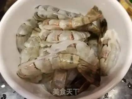 Make Shrimp tape steaming fans step 0