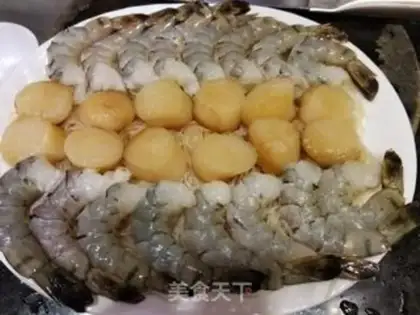 Make Shrimp tape steaming fans step 4