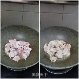 Make Potato mushrooms burn ribs step 1