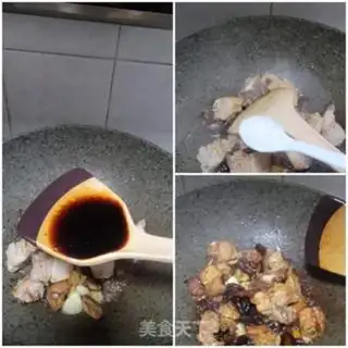 Make Potato mushrooms burn ribs step 3