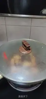 Make Potato mushrooms burn ribs step 6