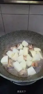 Make Potato mushrooms burn ribs step 7