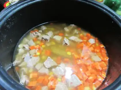 Make Curry beef rice step 7