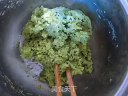 Make Spam pine potato buns step 4