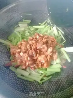 Make Celery fried meat step 6