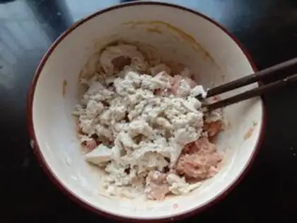 Make Cream tofu meatballs step 7