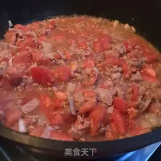 Make Beef tomato pasta step 8