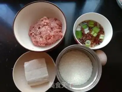 Make Tofu rice balls step 0