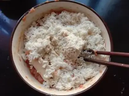 Make Tofu rice balls step 6