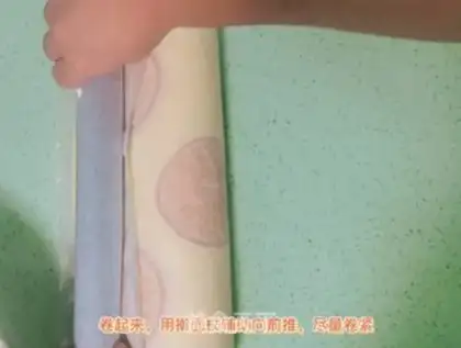 Make Orange cake roll step 11